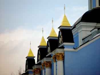 This photo of a church's spires in Kiev, Ukraine was taken by photographer John North of Baulkham Hills in New South Wales, Australia.